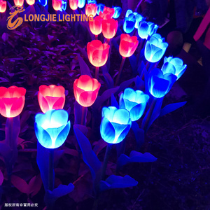 H:70CM luminous artificial decoration led flower light for wedding