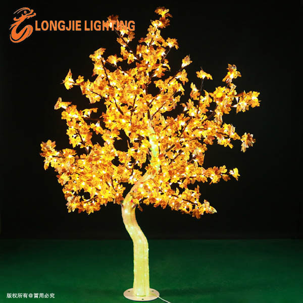 684 led 2.0m high luminous maple leaves tree light/simulation led tree