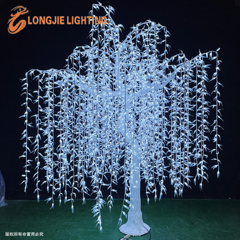 H:350CM 5400 leds outdoor led willow tree lights lighted willow tree