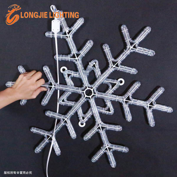 Commercial hanging decor merry christmas led snowflake light