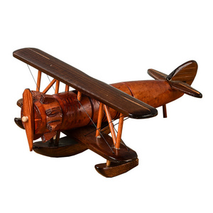 Vintage Wooden Aircraft Creative Home Desktop Aircraft Model Anniversary Gift