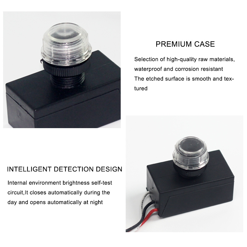 AC105-305V 10A Waterproof Photocontrol Switch Automatic Dusk to Dawn Electronic Photo Control day night switch