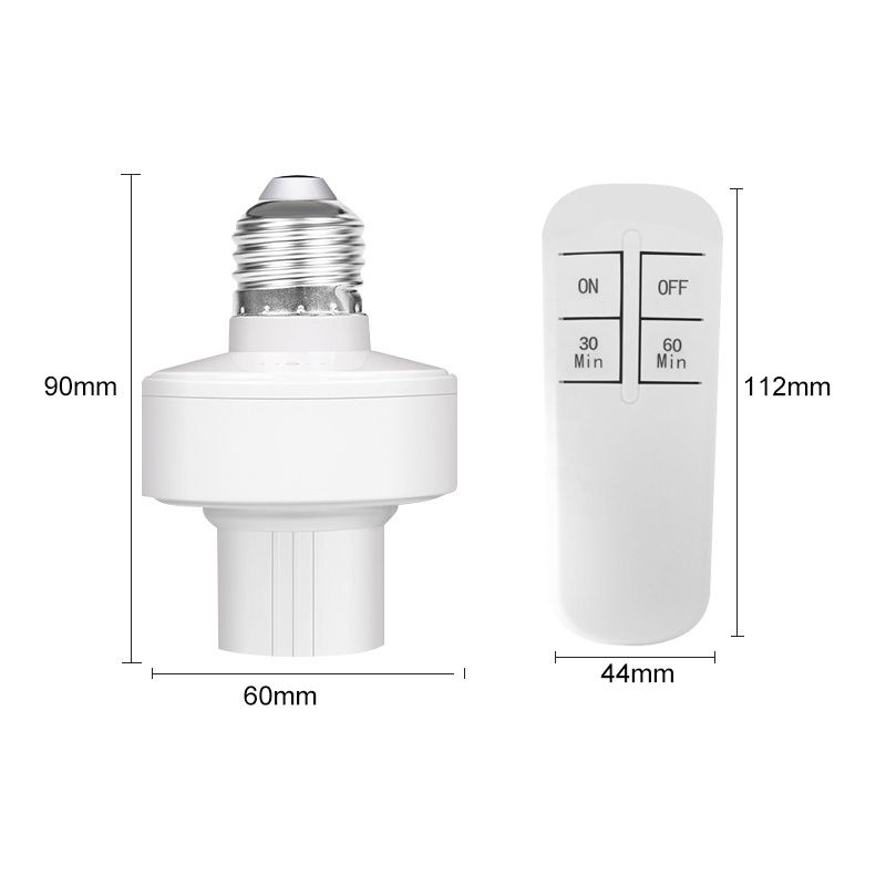 AC 110V 220V E27 Wireless Timing Lamp Holder Switch For Led Bulb Light Motion Sensor Socket Switch