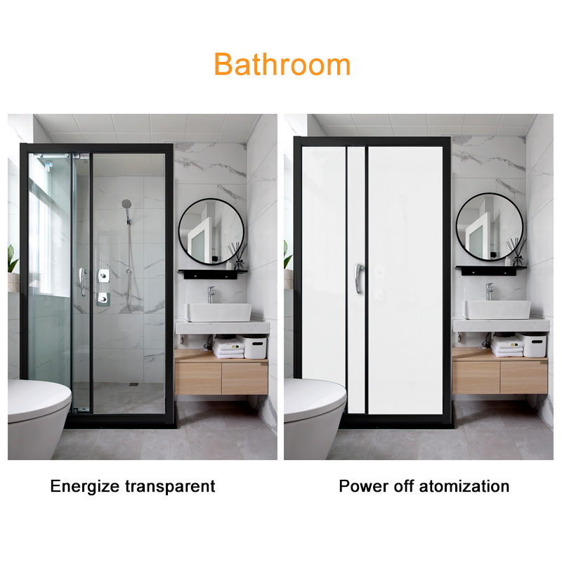 Smart Electric PDLC Glass Film with remote control for window door car toilet partition glass