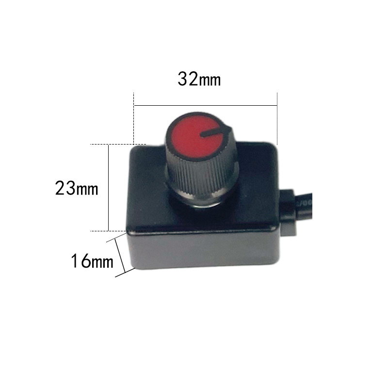 DC0-10V Mini Compact Knob Electronic Potentiometer Grow Plant Light Dimmer LED Dimmable Switch Controller LED Driver