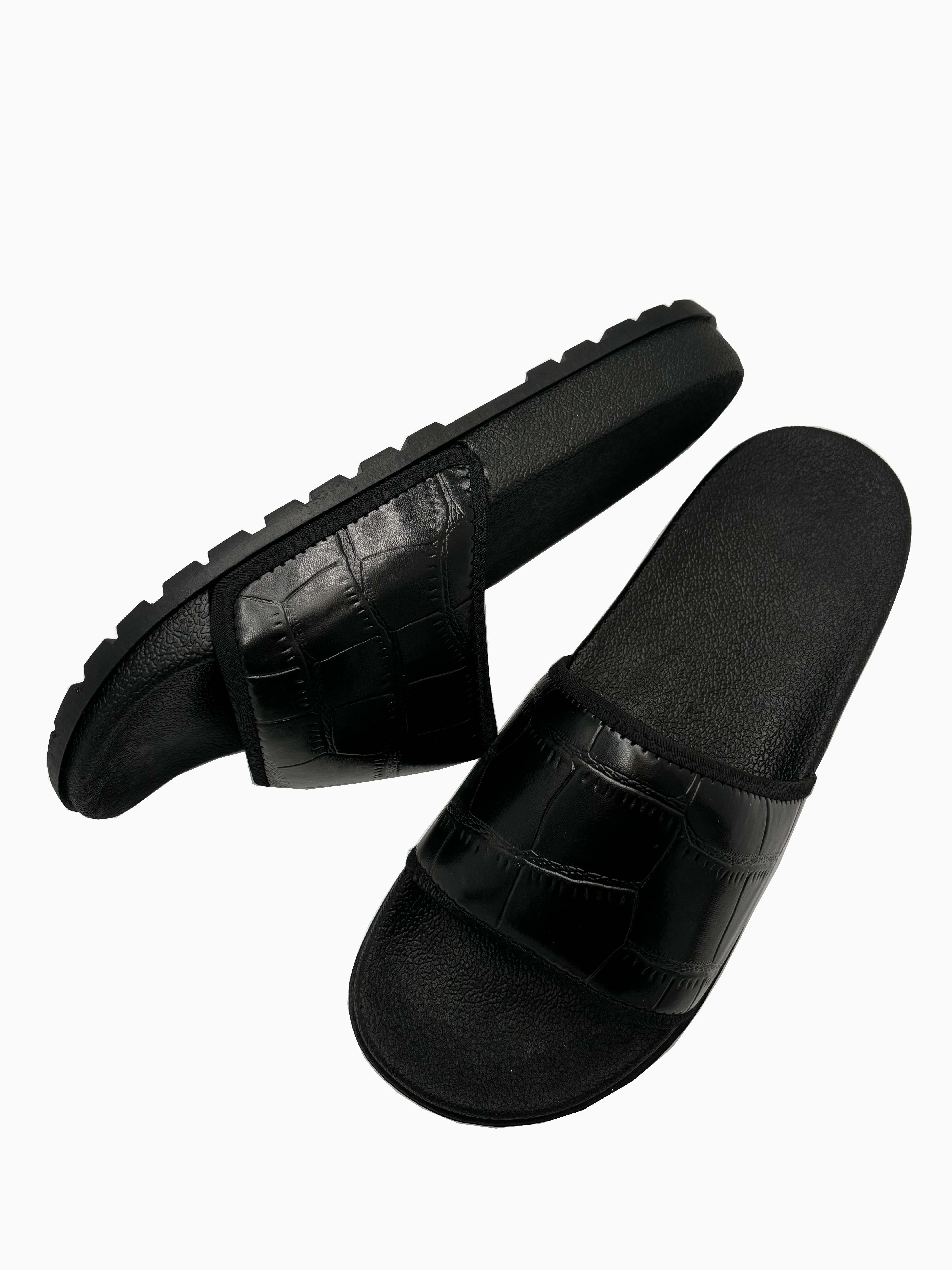 L&J Shoe Custom Logo Slide Sandals With PVC Rubber New Sole Low MOQ Men Slippers Big Size Men Slide Slipper