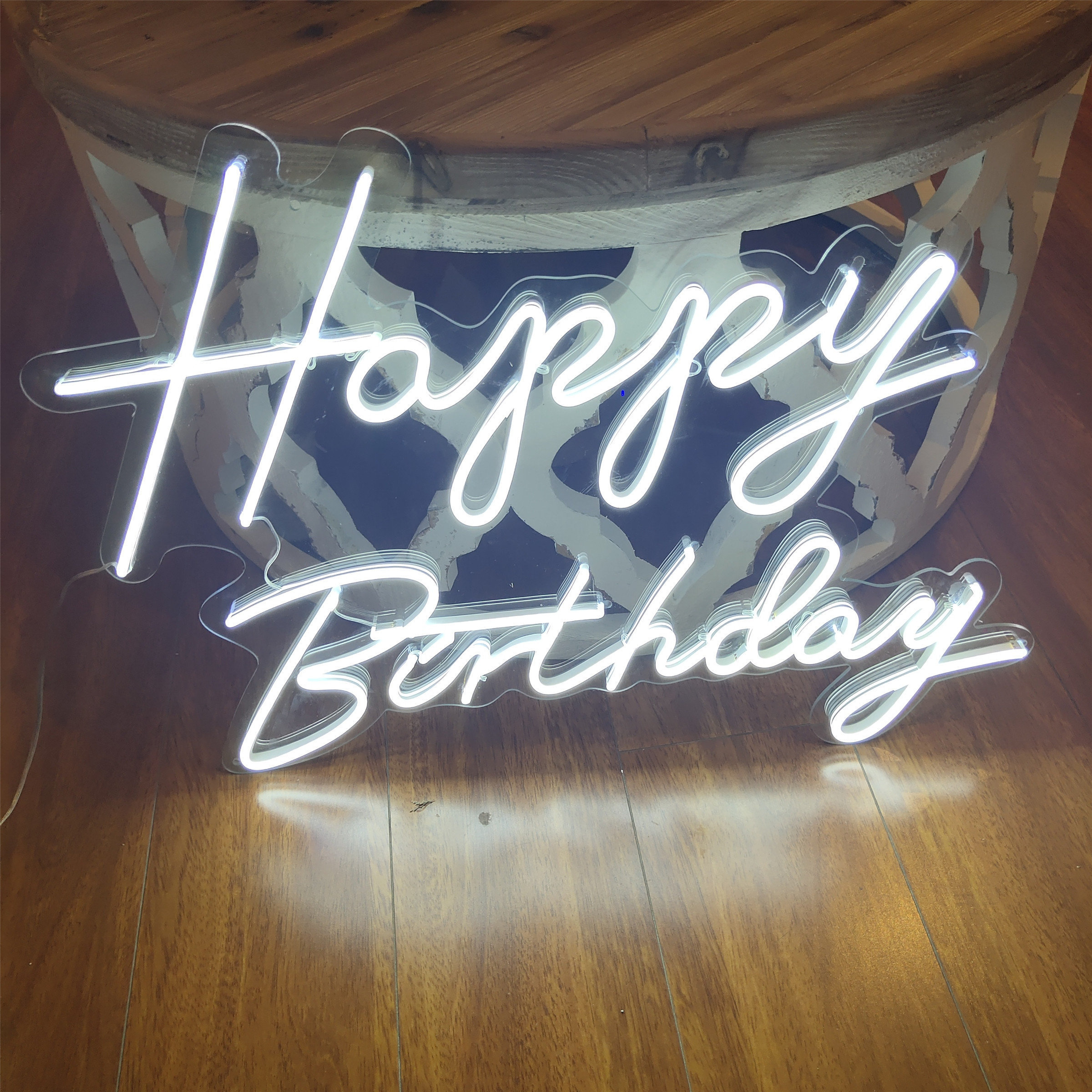 Custom Happy Birthday Neon Light Personalized Light Led Name Sign Birthday Party Backdrop Home Wall Decor