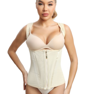 New tummy control and shaping adjustable shoulder strap body shaper  waist trainer with zipper and hook slimming belly corset