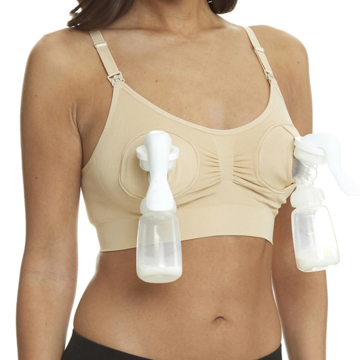 Factory Wholesale Hands-Free Breast Pumping Underwear for Women Parturients No Steel Ring Nursing Bra