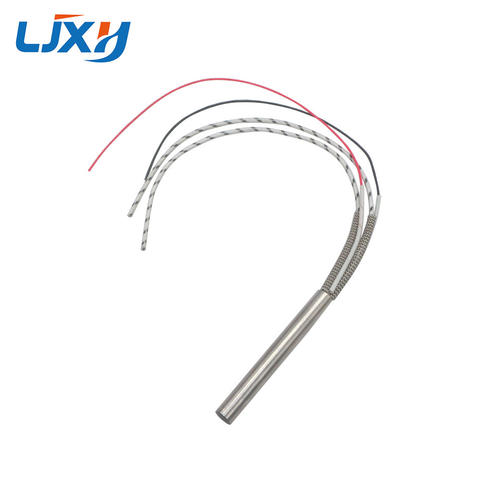 2pcs 304 Stainless Steel Single Head Heating Cartridge Heater with Type K Thermocouple 9mm Tube Diameter Accept Custom