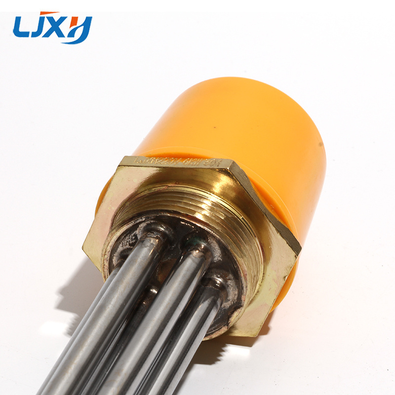 LJXH Electric Portable Water Heater Pipe DN32/41mm 220V 304/201SS Tube Heating Equipment with internal nut in Chemical Solutions