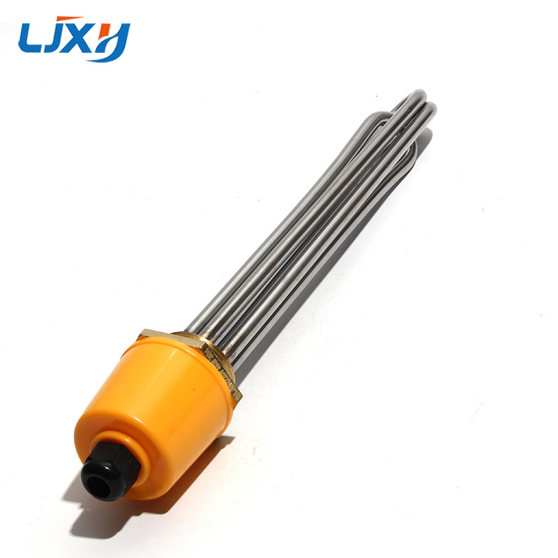 LJXH Electric Portable Water Heater Pipe DN32/41mm 220V 304/201SS Tube Heating Equipment with internal nut in Chemical Solutions