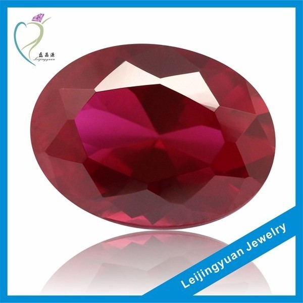 Oval rough synthetic ruby price per carat gemstone