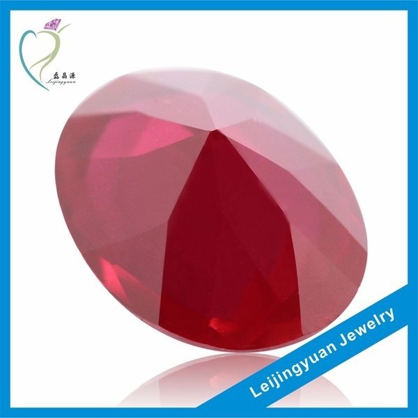 Oval rough synthetic ruby price per carat gemstone