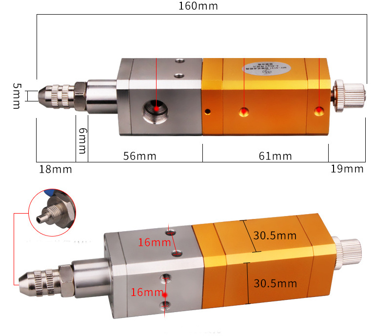 Precision Valve Glue Dispenser Valve Liquid Glue Dispensing Press Valve