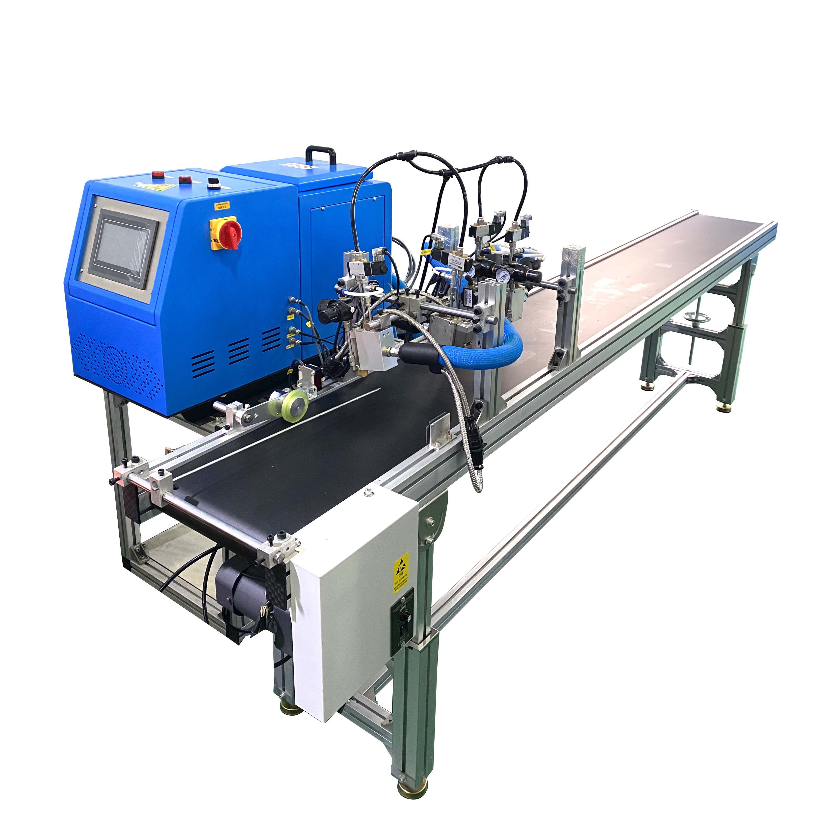 Hot Melt Glue Equipment With Conveyor Belt Hot Melt Adhesive Dispensing Glue Machinery Equipment With Glue Gun