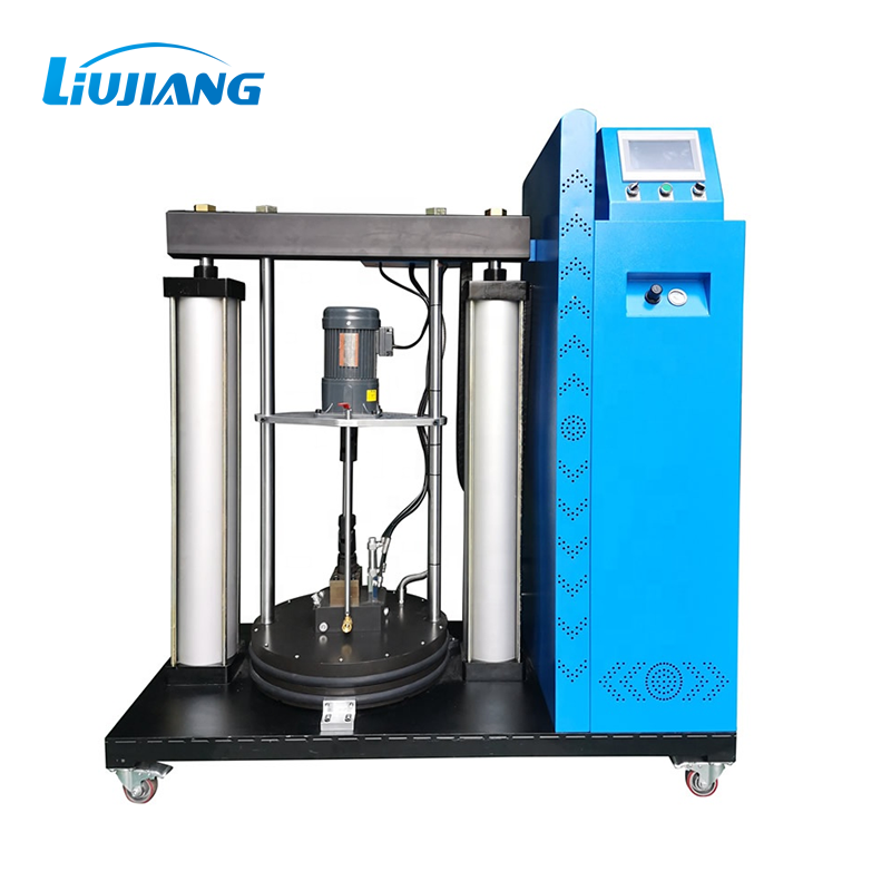 Liujiang PUR55 200KG  hot melt glue spraying machine high quality  polyurethane adhesive station with an adhesive roller