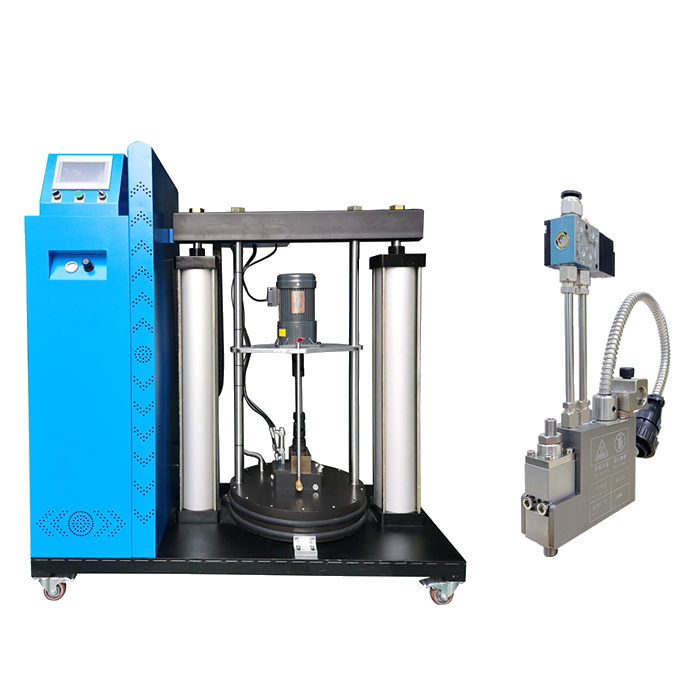 Liujiang PUR55 200KG  hot melt glue spraying machine high quality  polyurethane adhesive station with an adhesive roller