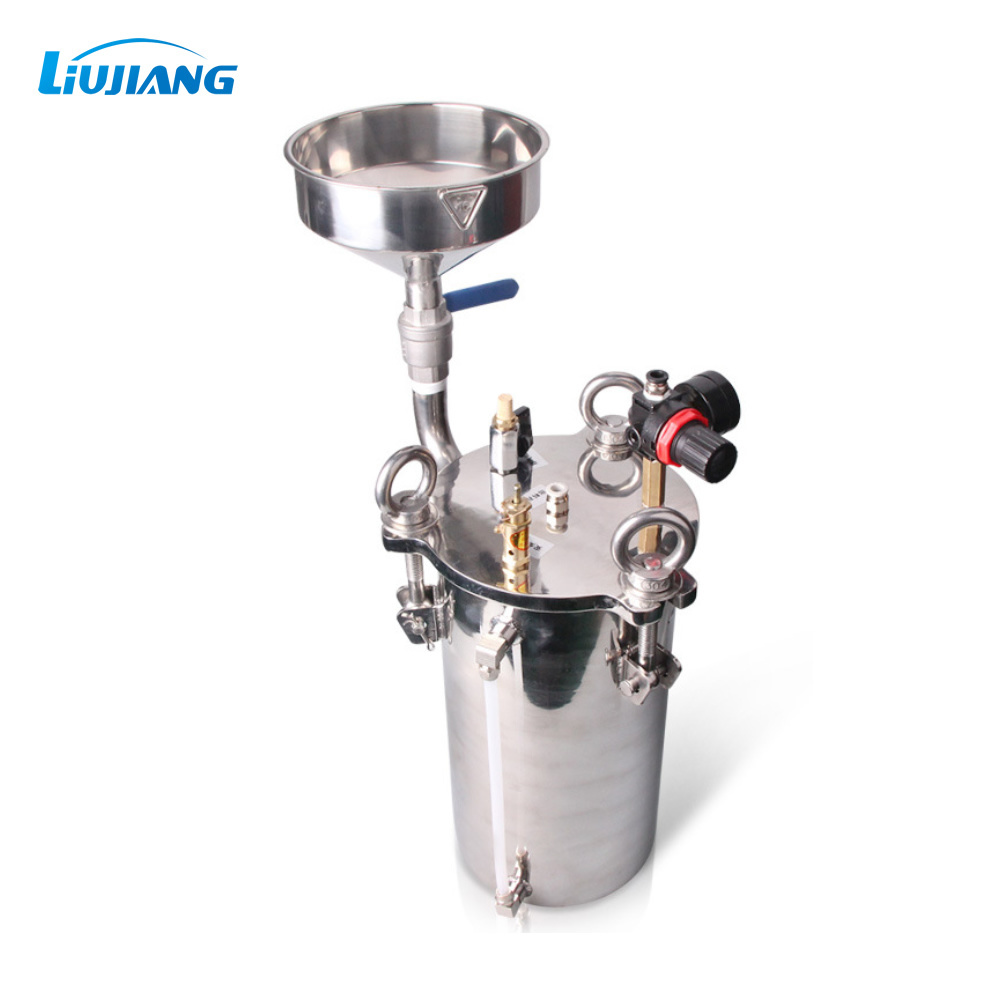 Liujiang 5L Pressure Vessels SUS 304 5L Liquid Glue Container Dispensing Storage Pressure Tank