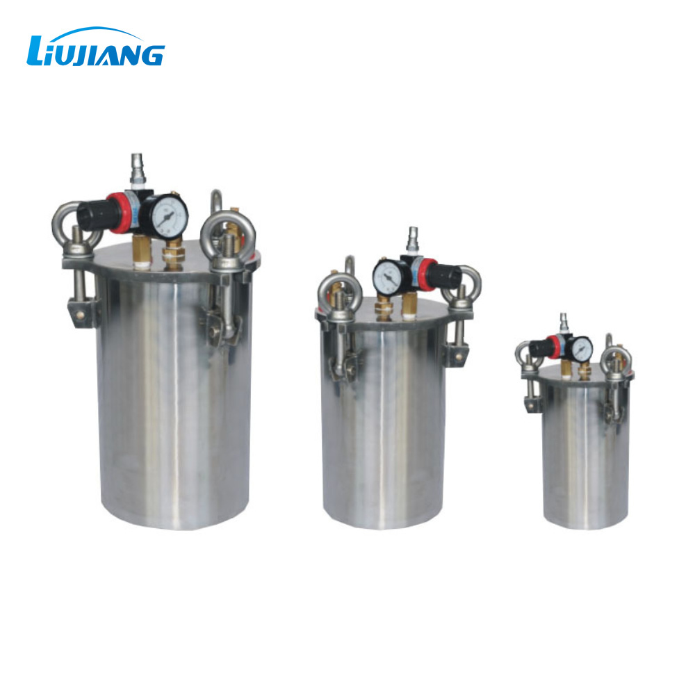 Liujiang 5L Pressure Vessels SUS 304 5L Liquid Glue Container Dispensing Storage Pressure Tank