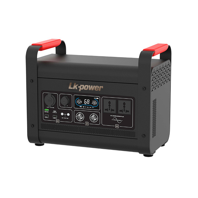 lifepo4 battery 2000W 110V 220V  solar power storage portable power station