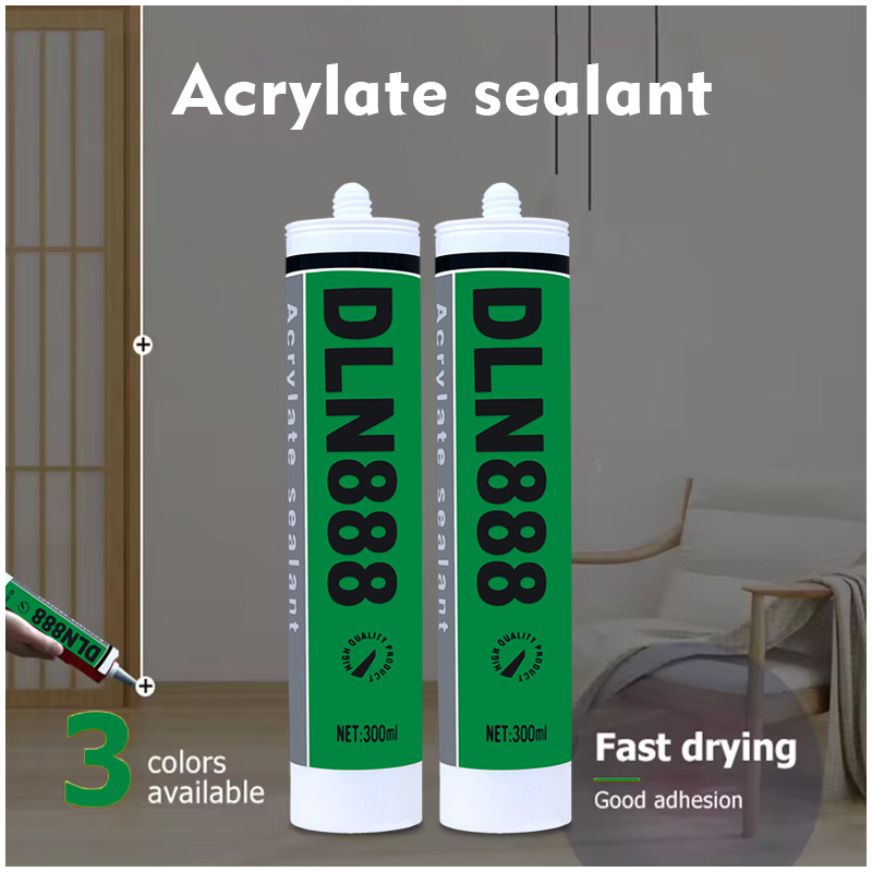 Transparent silicone acrylic sealant