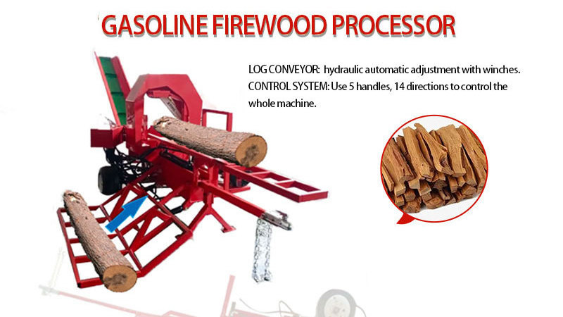 wood splitting machine log splitter fire wood processor firewood processor machine