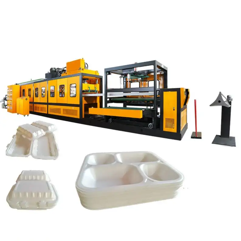 plastic vacuum forming machines disposable ps food foam container making machine ps foam food box machine