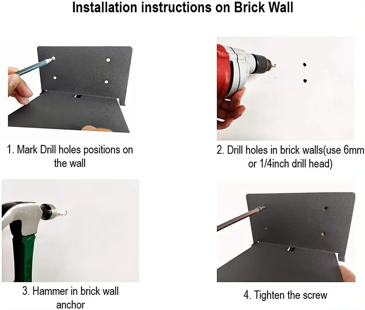 Metal Heavy Duty floating Shelves Invisible bookshelf book storage organizer display shelf rack