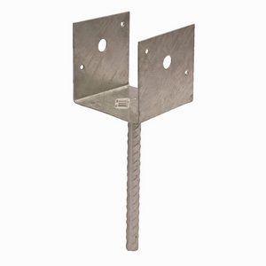 "Heavy Duty Post Bracket with Expansion Bolts and Screw Coated Metal Fence Post Anchor for Wood Deck Support Post "