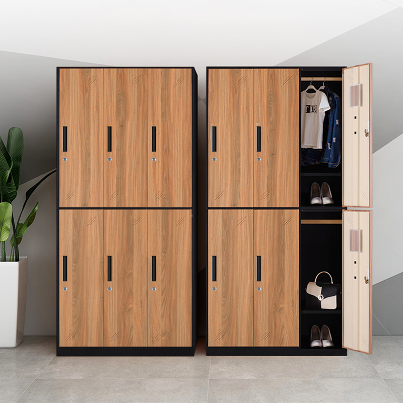 High Quality Metal School Gym Moistureproof Storage Lockers 12 Doors Clothes Locker Box