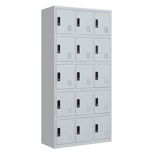 High Quality Metal School Gym Moistureproof Storage Lockers 12 Doors Clothes Locker Box