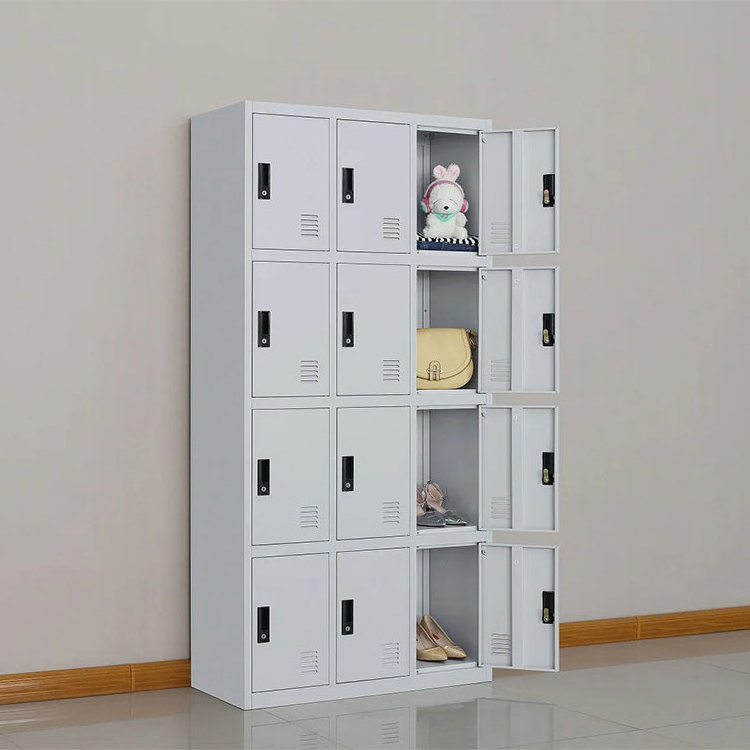 Metal Mini Lockers 12 Doors Staff Clothes Storage Metal Locker Changing Room Gym Lockers