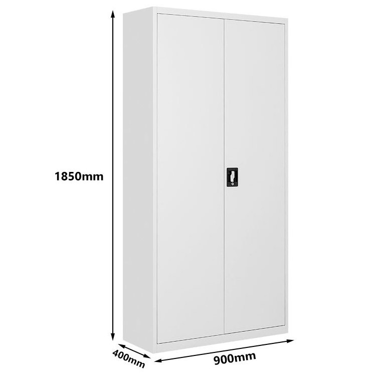 2 door bulk modern iron locking storage cupboard full height office furniture metal steel swing door filing cabinet