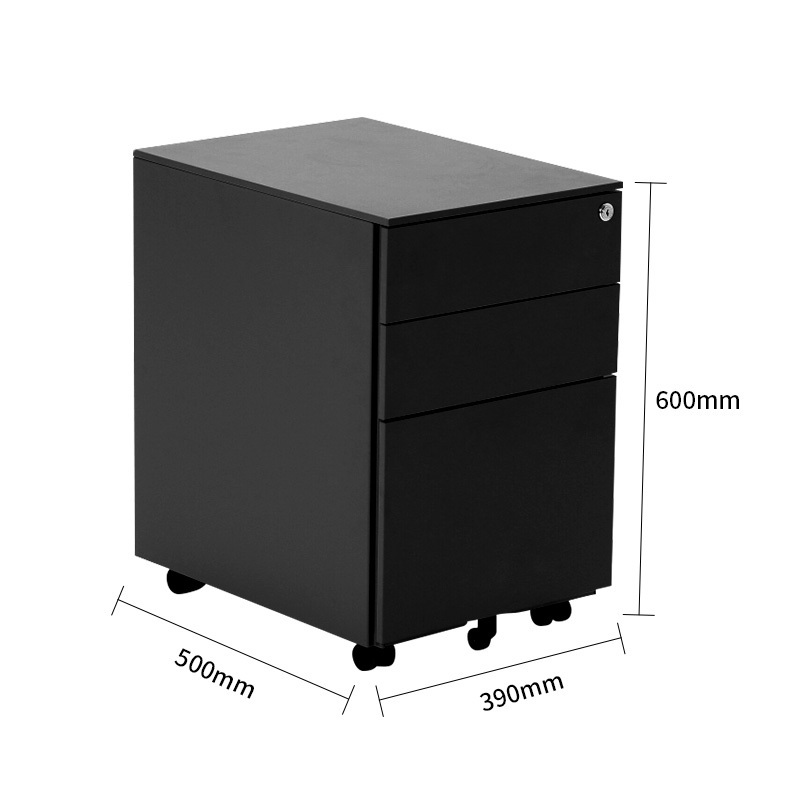 Wholesale KD Office Space maximizing mobile storaget Durable steel drawer cabinet Steel Cabinet With 3 drawer