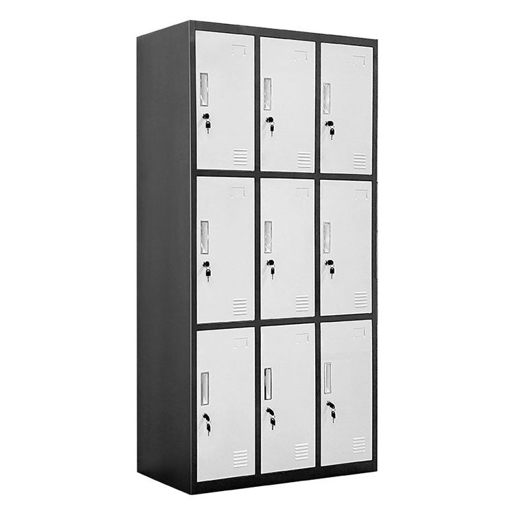 knock down horizontal home used luxury spa wardrobe unit employees door gym mesh school steel cabinet storage metal steel locker