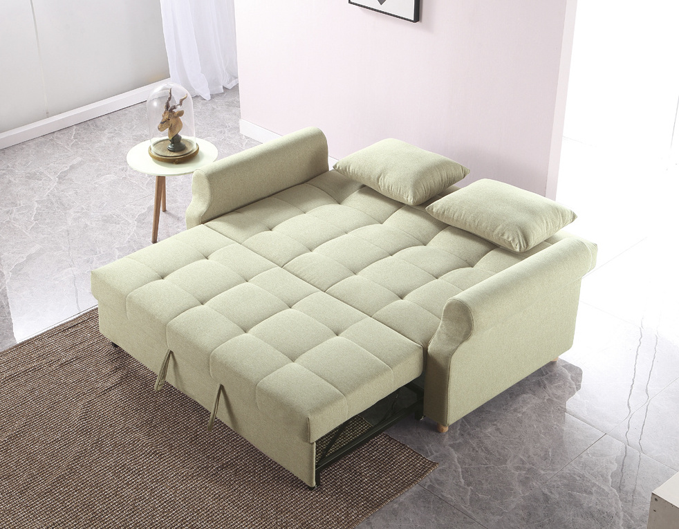 Double seat sofa living room corner bed sofa set