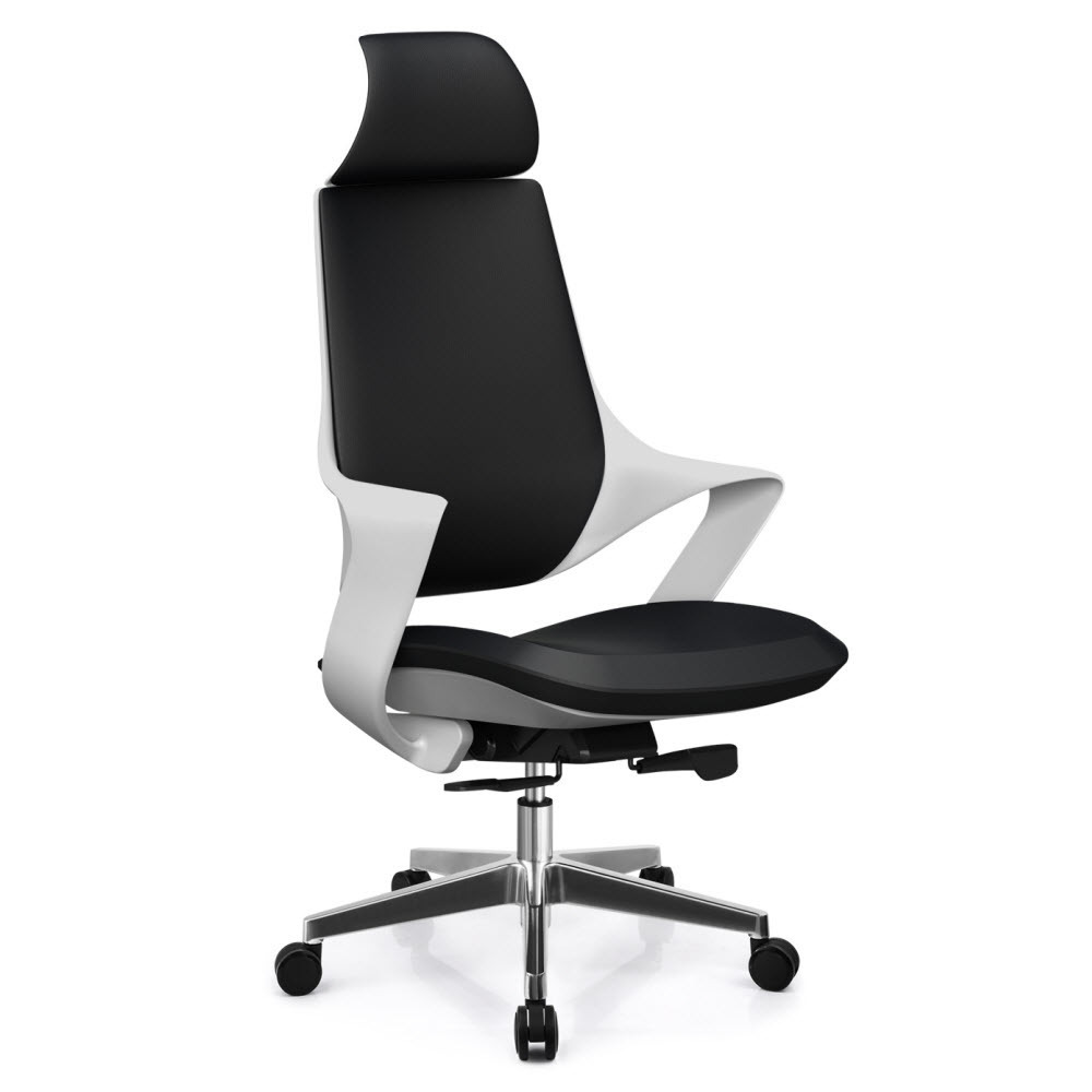 Hot Selling Plastic Shell Ergonomic Office Chair With Aluminium Base