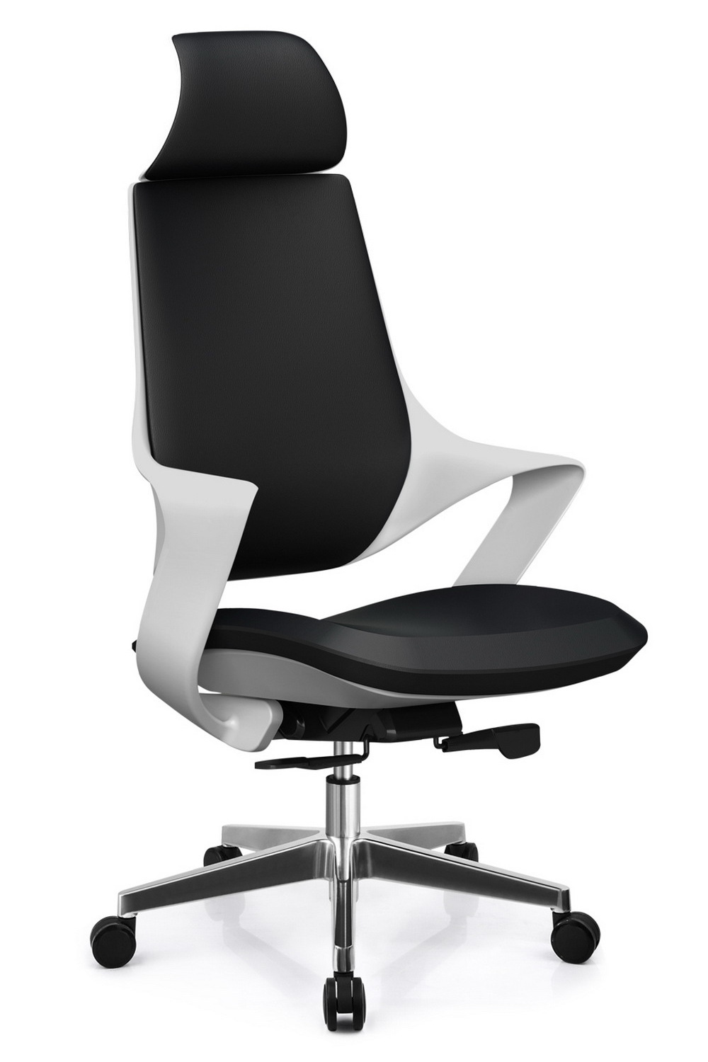 Hot Selling Plastic Shell Ergonomic Office Chair With Aluminium Base