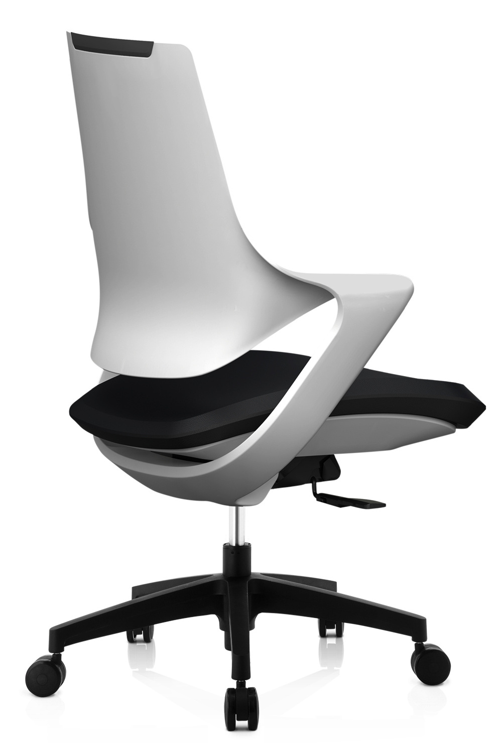 Hot Selling Plastic Shell Ergonomic Office Chair With Aluminium Base