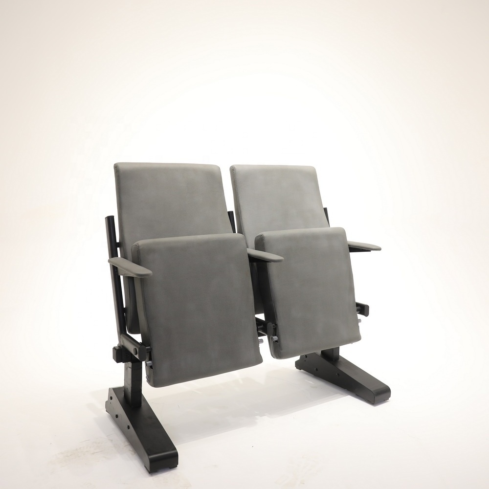 Free Standing Base Modern Church Chair Folding Seat Theater Furniture Lecture Hall Chair