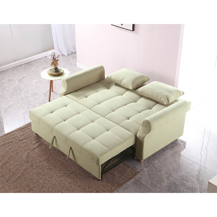 Double seat sofa living room corner bed sofa set