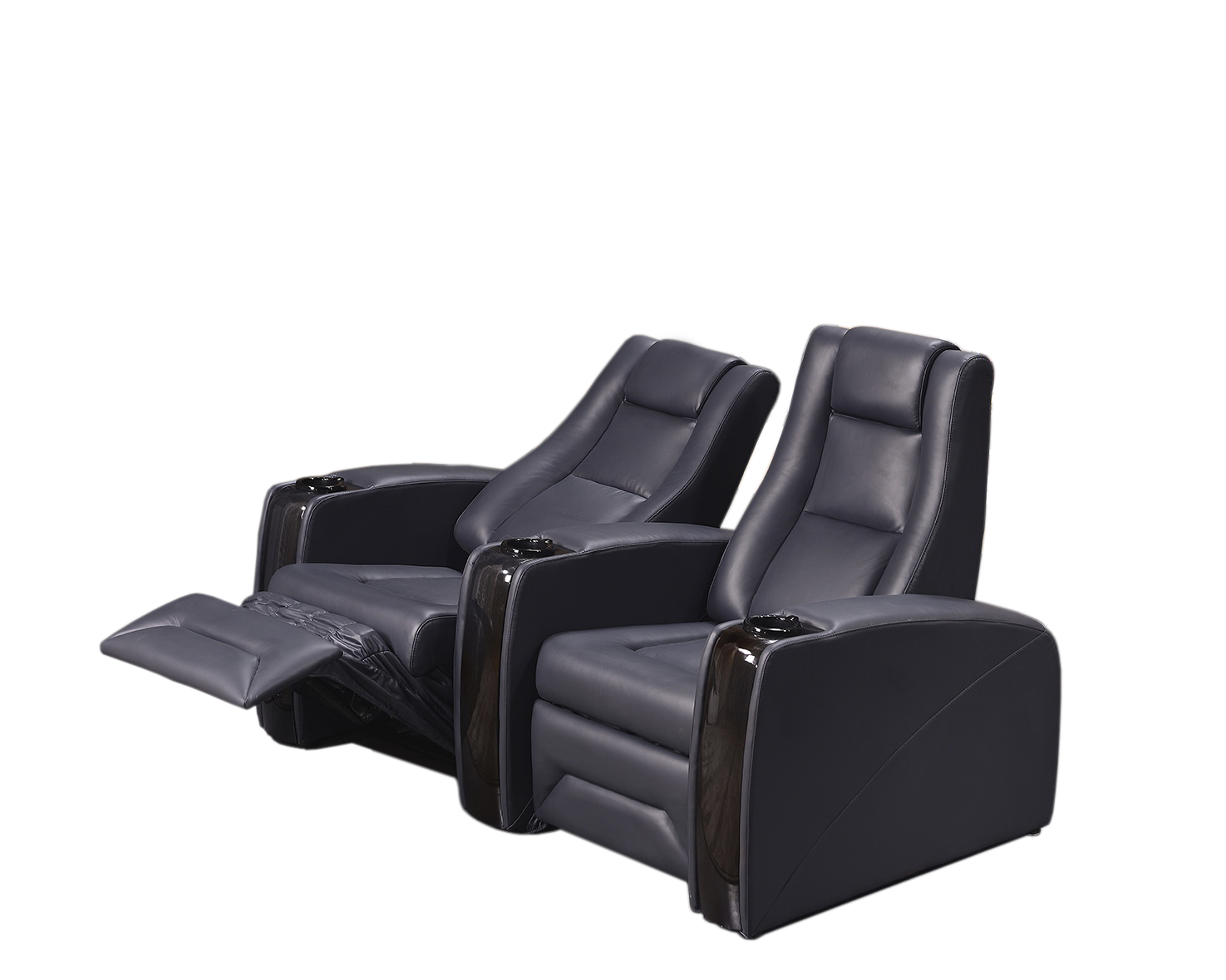 Modern & Luxurious Genuine Leather Sofas Set with Recline Massage VIP Room Cinema Sofa