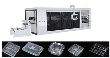 Automatic 3 three station Vacuum forming thermoforming machine price