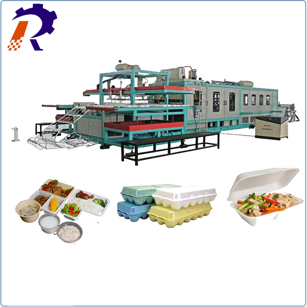 expandable polystyrene foam lunch box making machine Plastic Thermoforming machine take away food foam box making machine