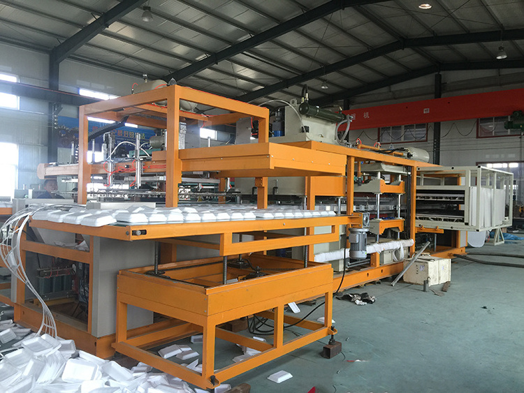 PS Styrofoam Food Container Disposable Foam Take Away Food Box Machine Production Line