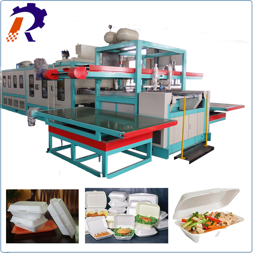 expandable polystyrene foam lunch box making machine Plastic Thermoforming machine take away food foam box making machine