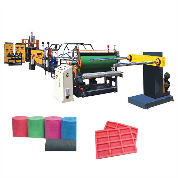 HeXing Plastic Expanded Epe Foam Extruder Sheet Disposable Plastic Plates Making Machine Production Line