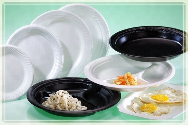 HEXING Automatic Plastic Cutting Thermoforming Machine Disposable Polystyrene Foam Plate Food Container Making Machine