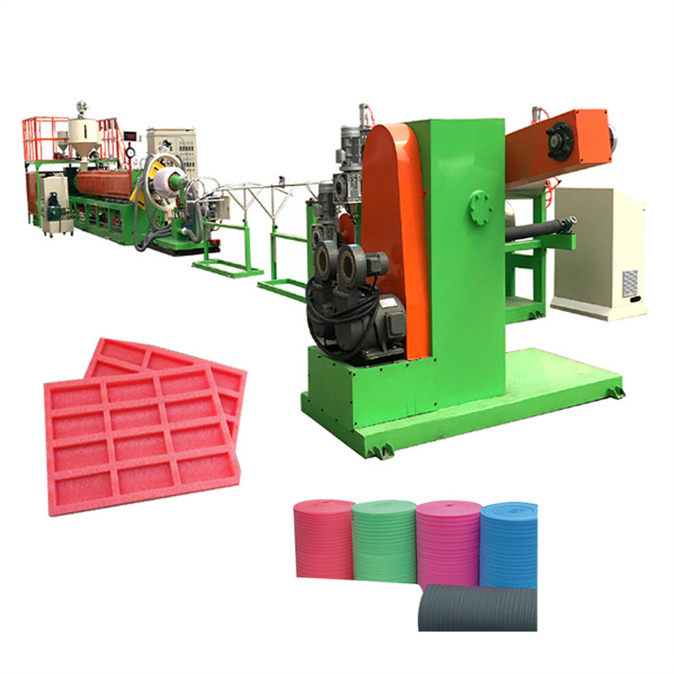 HeXing Plastic Expanded Epe Foam Extruder Sheet Disposable Plastic Plates Making Machine Production Line